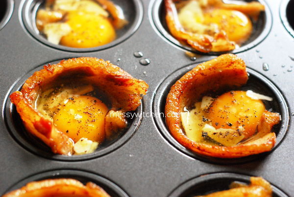 Cheddar Bacon Egg Muffins Ready To Bake